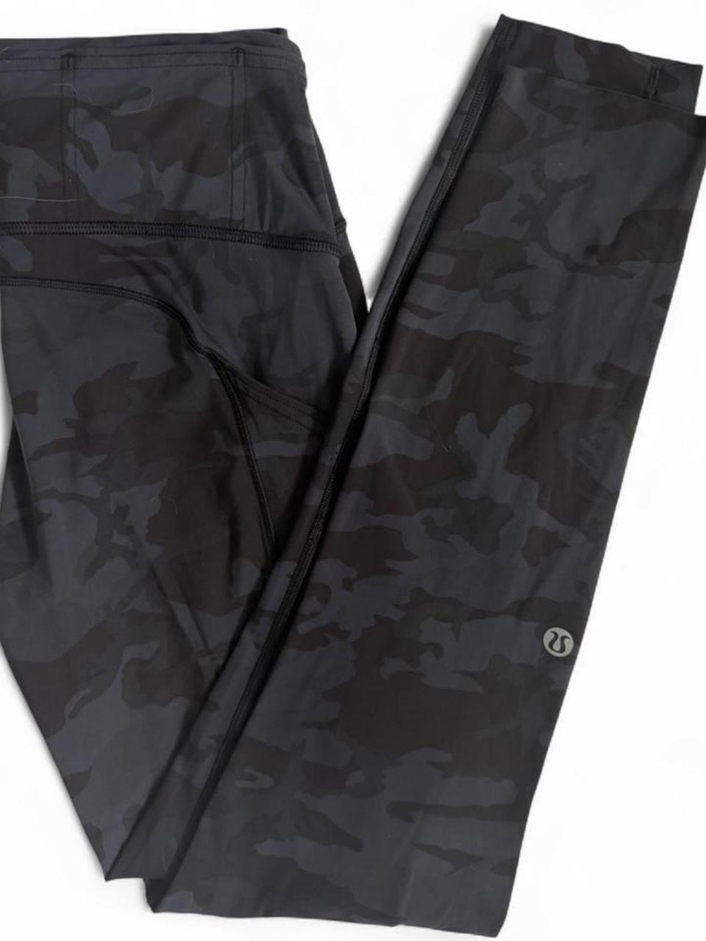 lululemon Black & Charcoal Camo Leggings sz 4